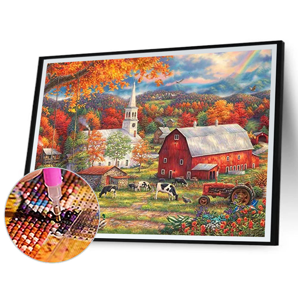 Harvest Farm - Full Round Drill Diamond Painting 40*30CM