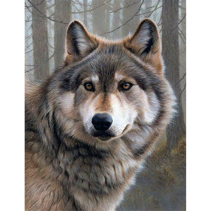 Wolf - Full Round Drill Diamond Painting 30*40CM