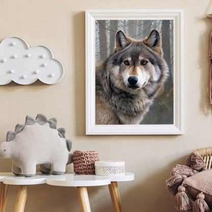 Wolf - Full Round Drill Diamond Painting 30*40CM