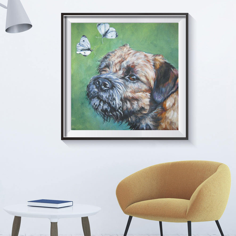 Puppy - Full Round Drill Diamond Painting 30*30CM