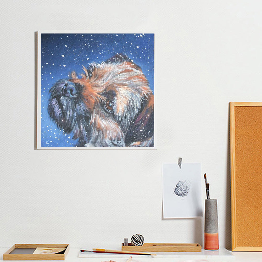 Puppy - Full Round Drill Diamond Painting 30*30CM