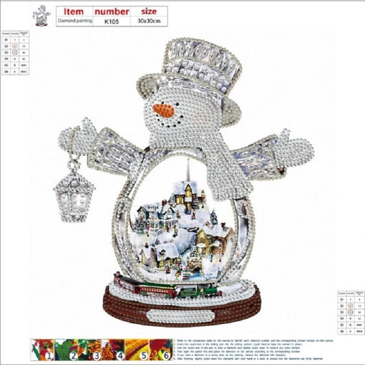 Christmas Snowman - Special Shaped Drill Diamond Painting 30*30CM