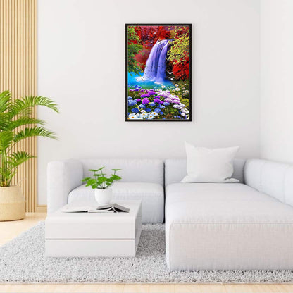 Alpine Waterfall - Full Round Drill Diamond Painting 40*60CM