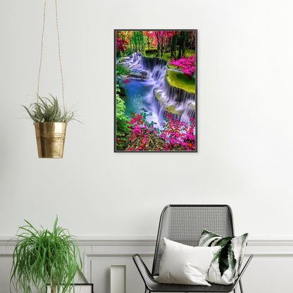 Alpine Waterfall - Full Round Drill Diamond Painting 40*60CM