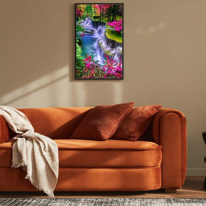 Alpine Waterfall - Full Round Drill Diamond Painting 40*60CM