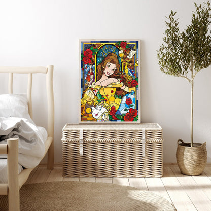 Princess Belle 30*40CM(Canvas) Full Round Drill Diamond Painting