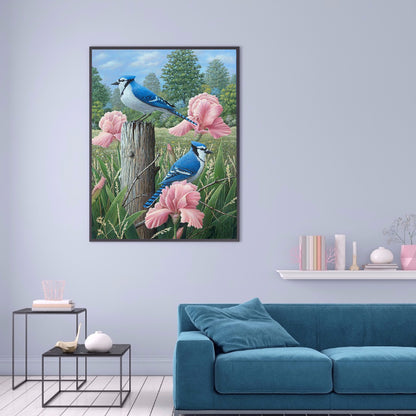 Bluebird - Full Round Drill Diamond Painting 40*50CM