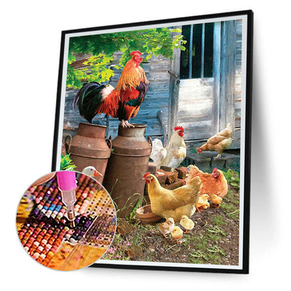 Rooster - Full Square Drill Diamond Painting 40*50CM