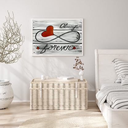 Love English Woodblock Print - Full Square Drill Diamond Painting 50*40CM