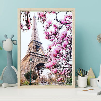 Eiffel Tower View - Full Square Drill Diamond Painting 30*40CM