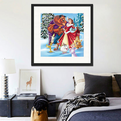 Beauty And The Beast - Full Round Drill Diamond Painting 50*50CM