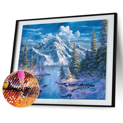 Alpine Creek 40*30CM(Canvas) Full Square Drill Diamond Painting