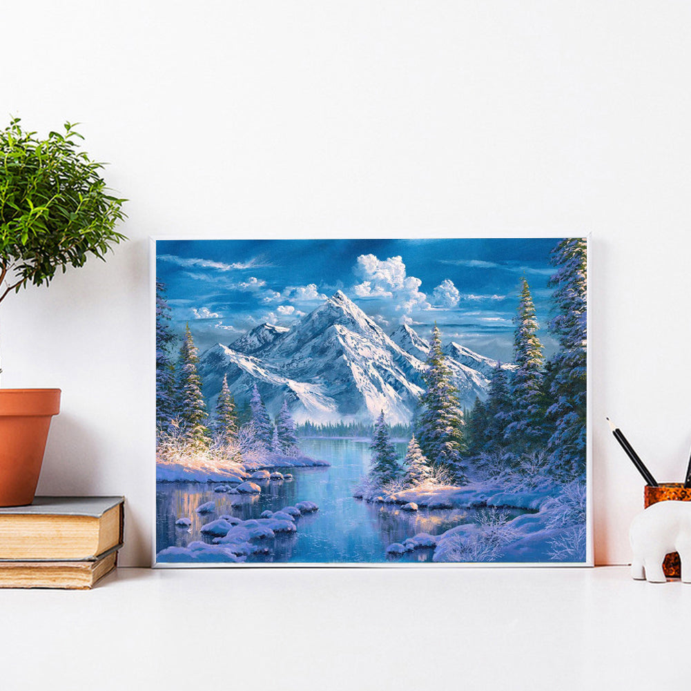 Alpine Creek - Full Square Drill Diamond Painting 40*30CM