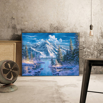 Alpine Creek - Full Square Drill Diamond Painting 40*30CM