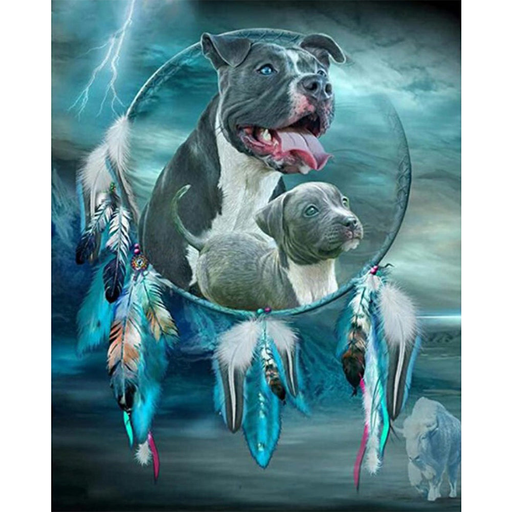 Staffordshire Bull Terrier - Full Round Drill Diamond Painting 40*50CM