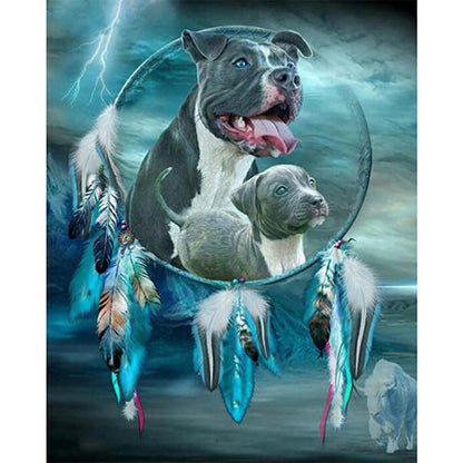 Staffordshire Bull Terrier - Full Round Drill Diamond Painting 40*50CM