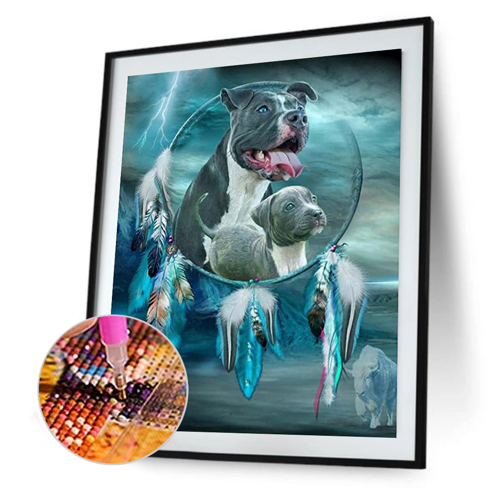 Staffordshire Bull Terrier - Full Round Drill Diamond Painting 40*50CM