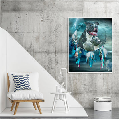 Staffordshire Bull Terrier - Full Round Drill Diamond Painting 40*50CM