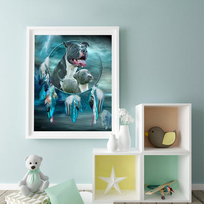 Staffordshire Bull Terrier - Full Round Drill Diamond Painting 40*50CM