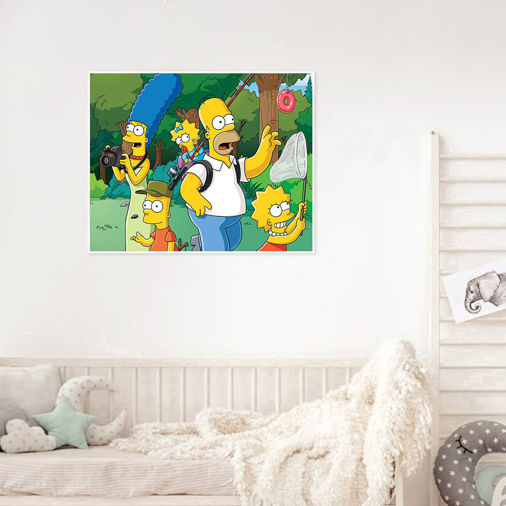 The Simpsons - Full Round Drill Diamond Painting 50*40CM