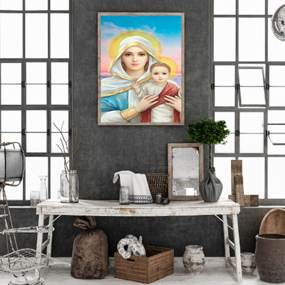 Religion - Full Round Drill Diamond Painting 30*40CM