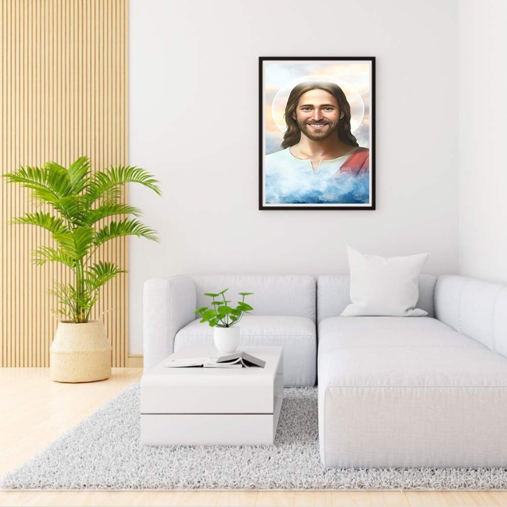 Religion Virgin Jesus - Full Round Drill Diamond Painting 30*40CM