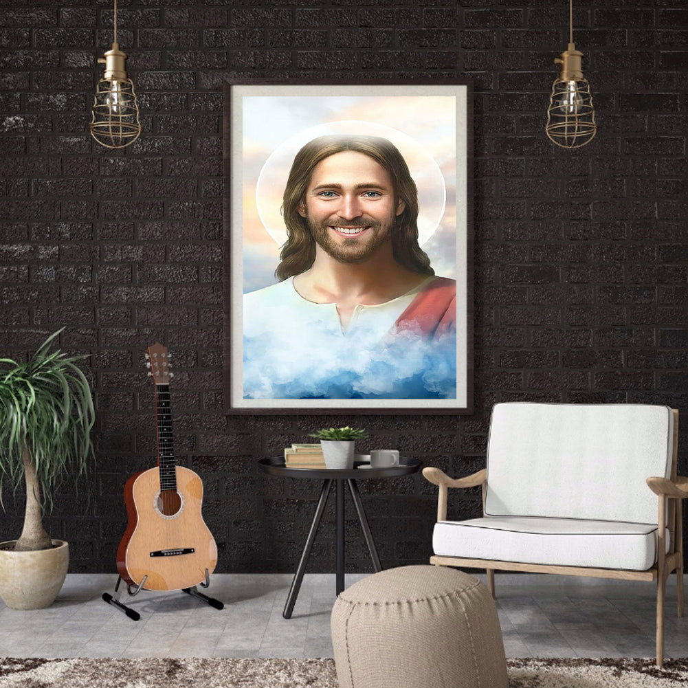 Religion Virgin Jesus - Full Round Drill Diamond Painting 30*40CM