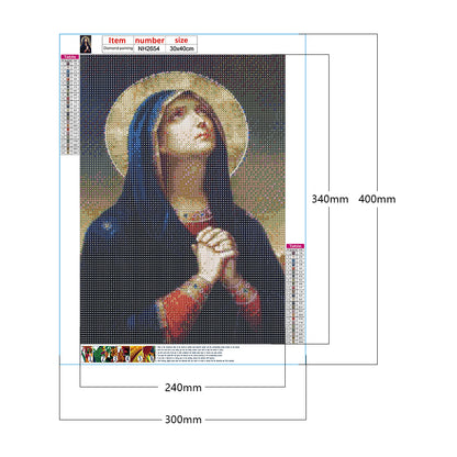 Religion - Full Round Drill Diamond Painting 30*40CM