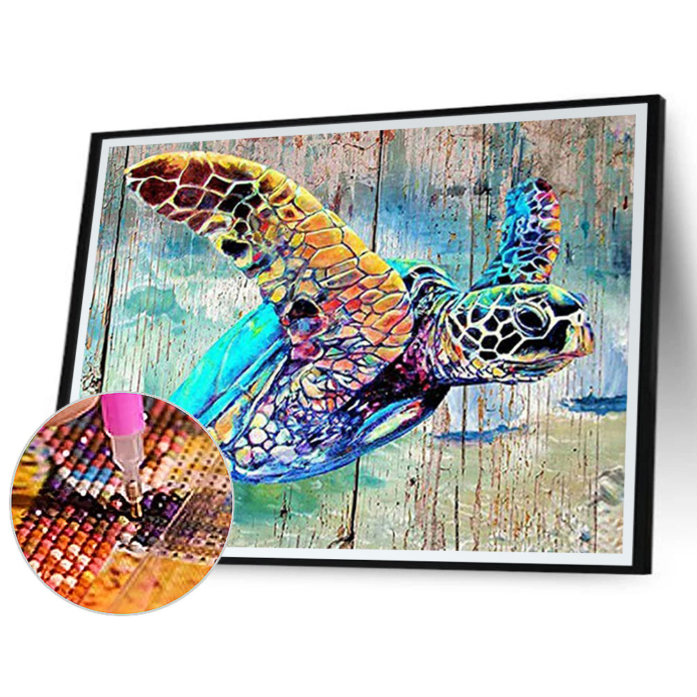 Sea ??Turtle 50*40CM(Canvas) Full Round Drill Diamond Painting