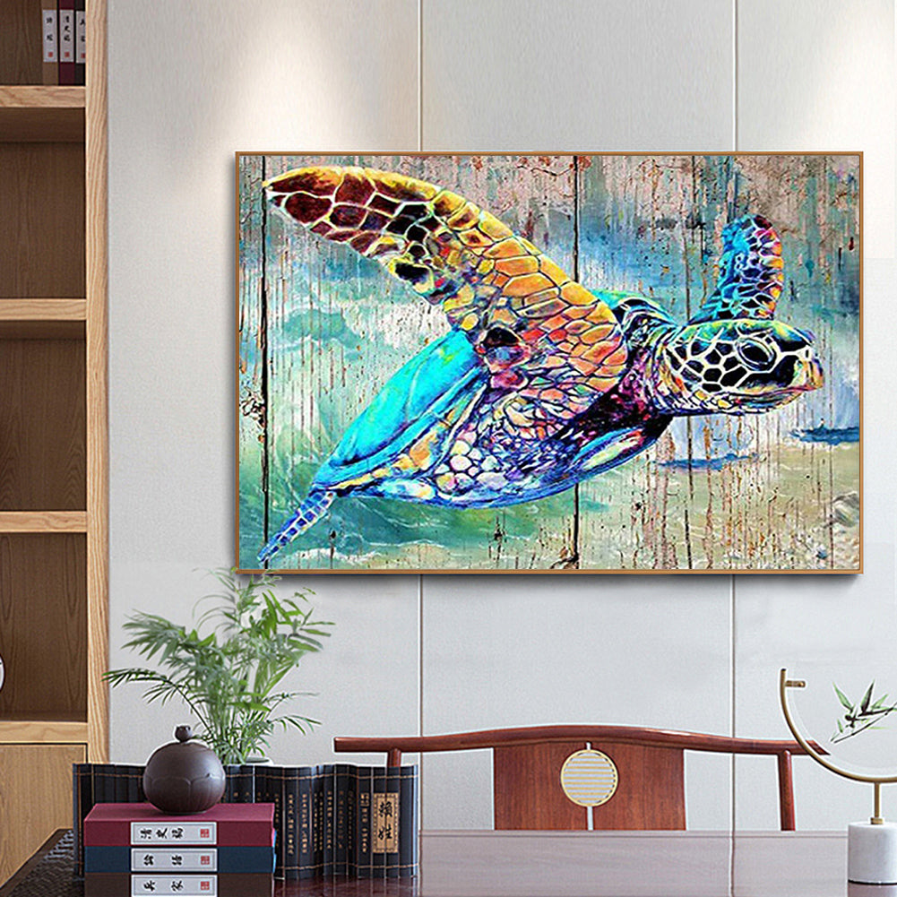 Sea ??Turtle 50*40CM(Canvas) Full Round Drill Diamond Painting