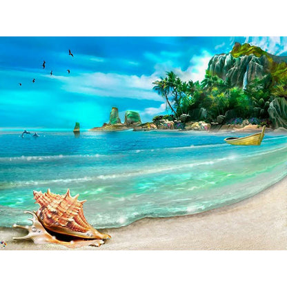 Sea Shells - Full Round Drill Diamond Painting 50*40CM