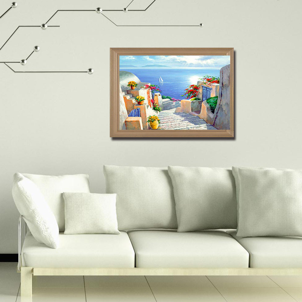 Seaside - Full Round Drill Diamond Painting 50*40CM