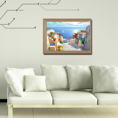Seaside - Full Round Drill Diamond Painting 50*40CM