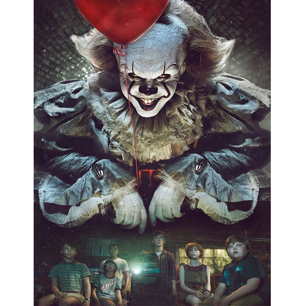 Clown Back - Full Round Drill Diamond Painting 40*50CM