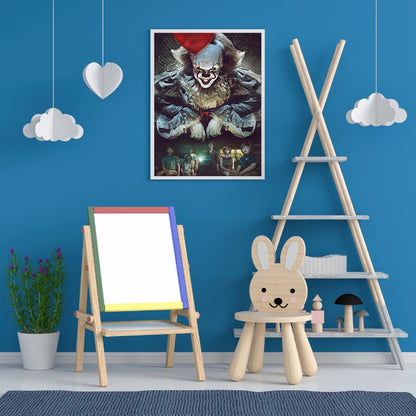 Clown Back 40*50CM(Canvas) Full Round Drill Diamond Painting