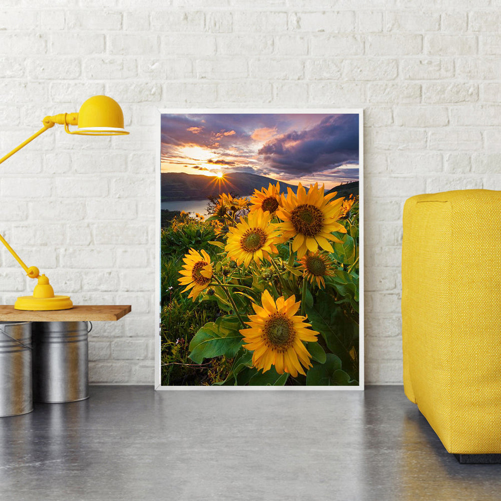 Sunflower - Full Round Drill Diamond Painting 40*50CM