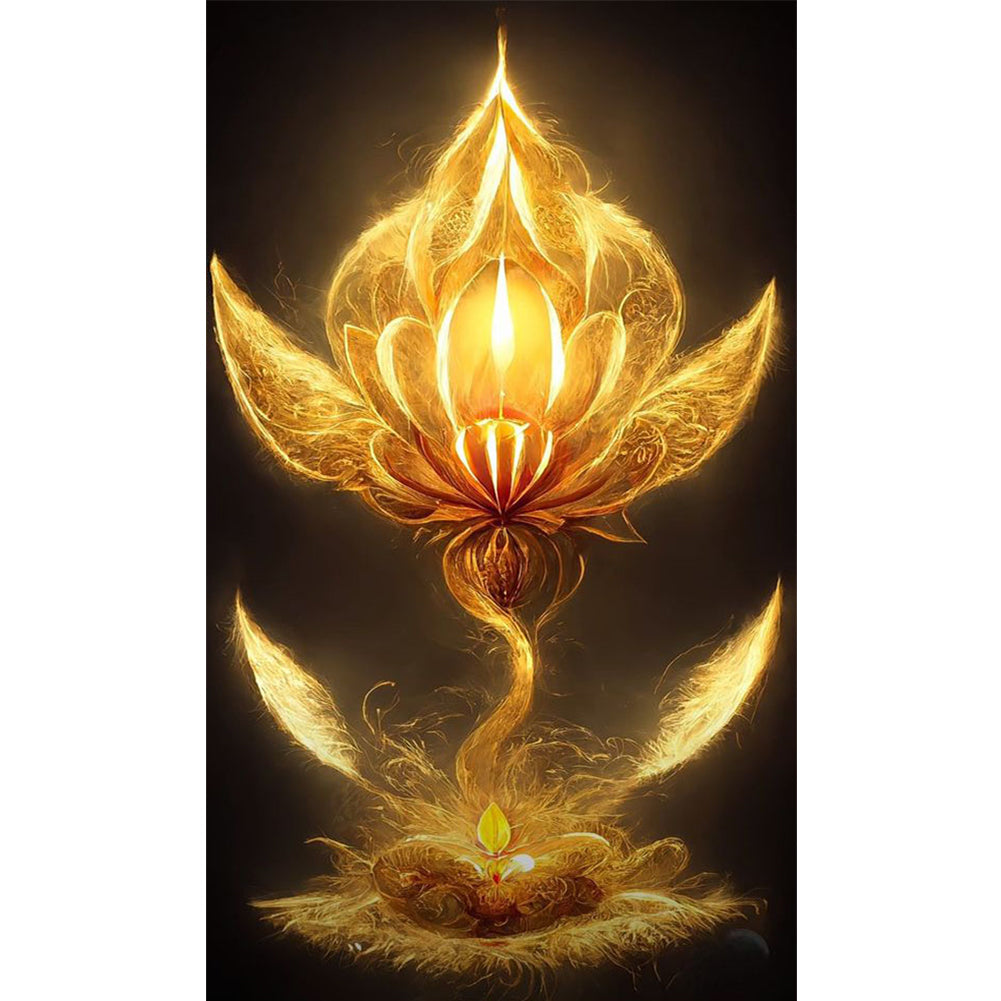 Nasturtium 40*70CM(Canvas) Full Round Drill Diamond Painting