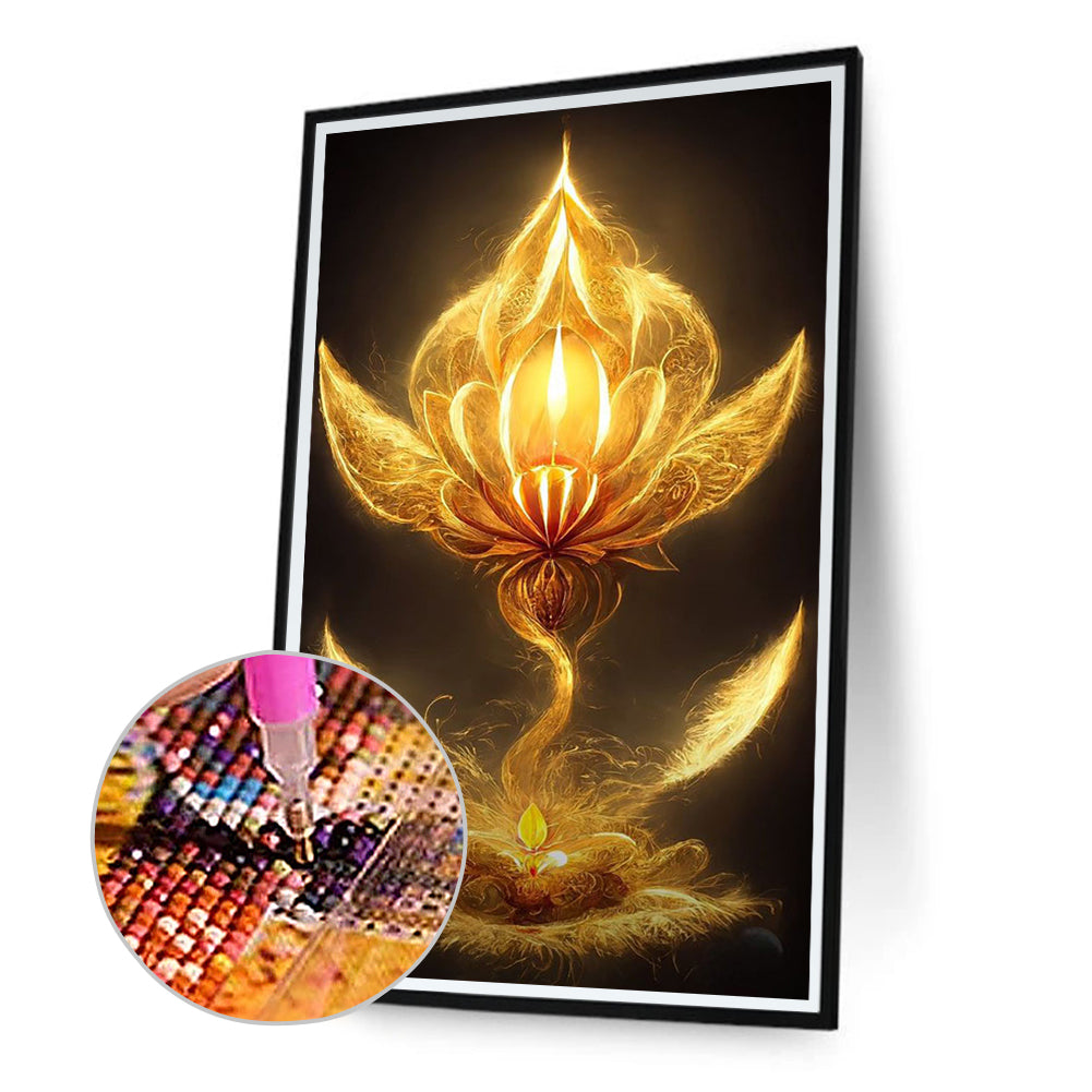 Nasturtium 40*70CM(Canvas) Full Round Drill Diamond Painting