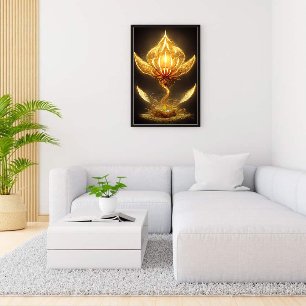Nasturtium 40*70CM(Canvas) Full Round Drill Diamond Painting