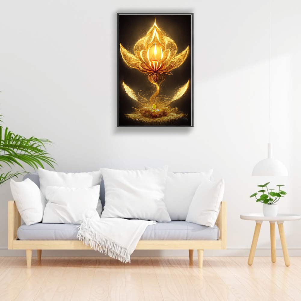 Nasturtium 40*70CM(Canvas) Full Round Drill Diamond Painting