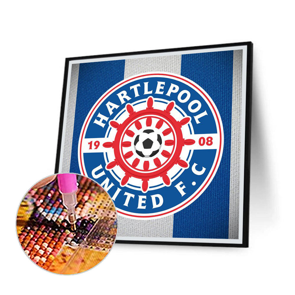 Hartlepool United Football Club - Full Round Drill Diamond Painting 30*30CM