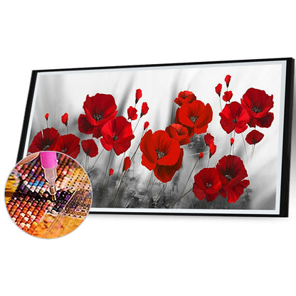 Flower 100*50CM(Canvas) Full Square Drill Diamond Painting