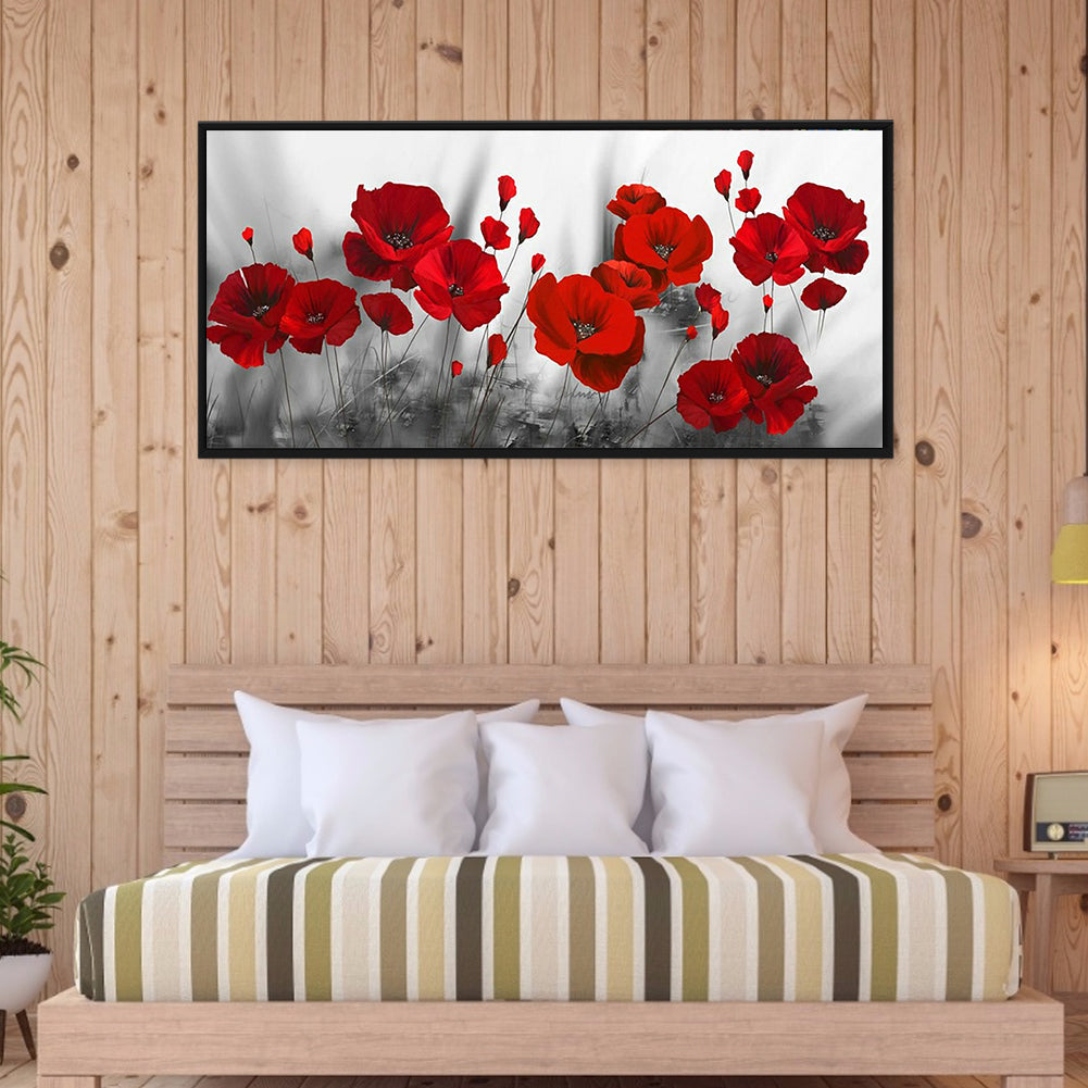 Flower 100*50CM(Canvas) Full Square Drill Diamond Painting