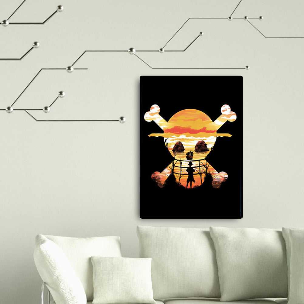 One Piece Silhouette - Full Round Drill Diamond Painting 40*50CM
