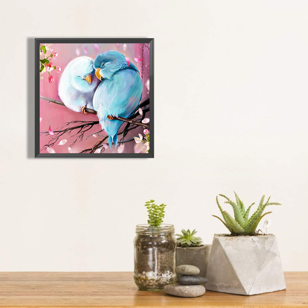 A Pair Of Parrots - Full Round Drill Diamond Painting 30*30CM