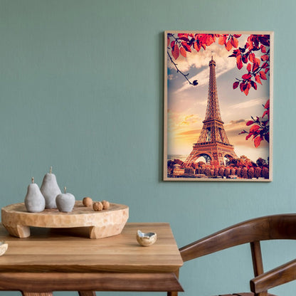 Eiffel Tower - Full Round Drill Diamond Painting 30*40CM