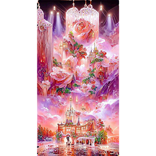 Dream Rose Manor 50*75CM(Canvas) Full Round Drill Diamond Painting