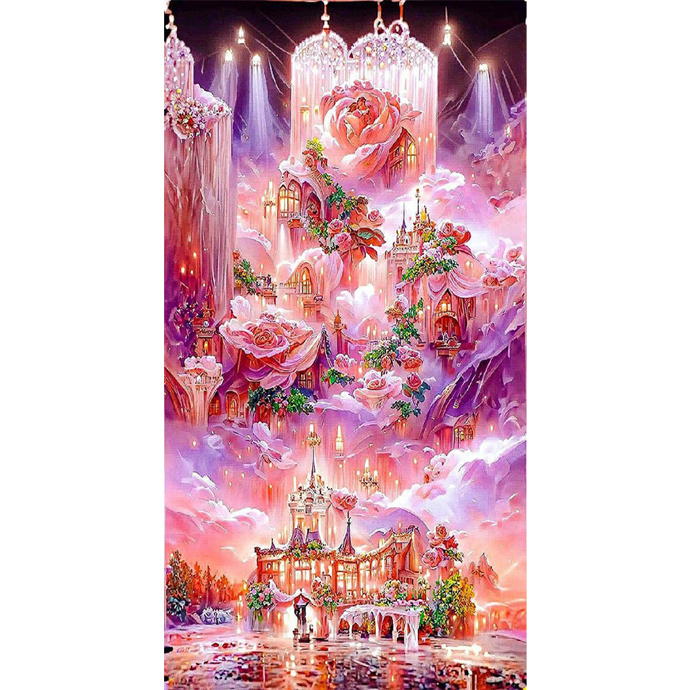 Dream Rose Manor - Full Round Drill Diamond Painting 50*75CM