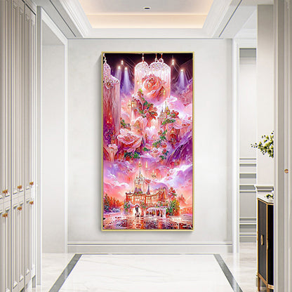 Dream Rose Manor 50*75CM(Canvas) Full Round Drill Diamond Painting