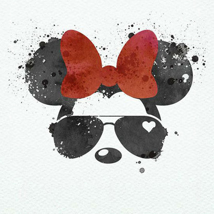 Minnie'S Sunglasses - Full Round Drill Diamond Painting 30*30CM